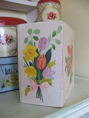 Old Floral Cardboard Drawers