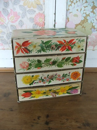 Vintage Chocolate Box Drawers