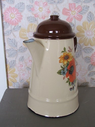 Old Enamel Coffee Pot