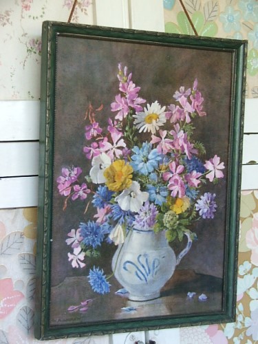 Pretty Vintage Floral Picture