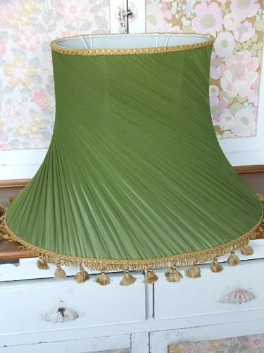 Vintage Green Lampshade