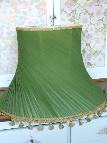 Vintage Green Lampshade