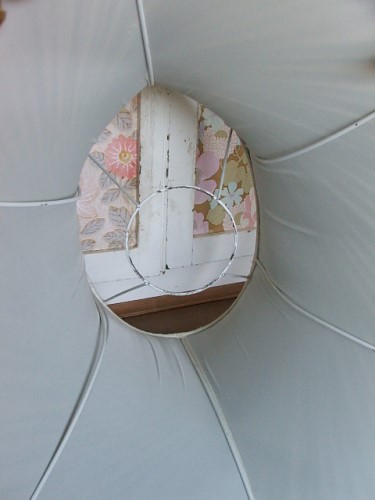 Large Vintage Green Lampshade