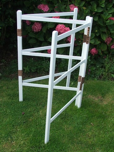 White Wooden Clothes HorseAirer