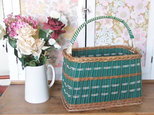 Gorgeous 1950's Vintage Shopping Basket
