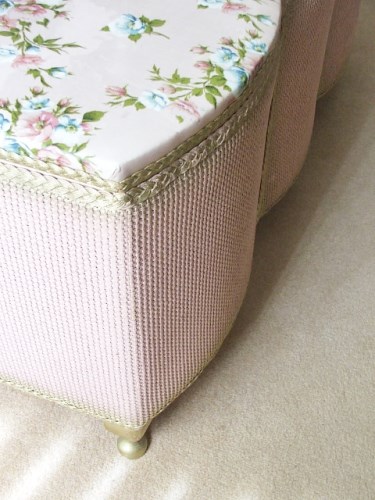 Vintage Wicker Ottomon