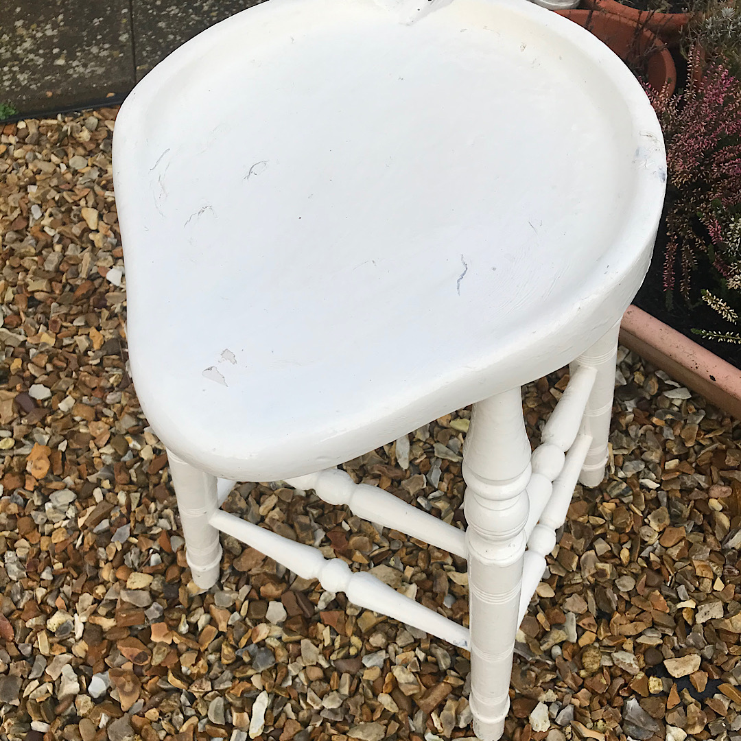 Wooden Painted Stool