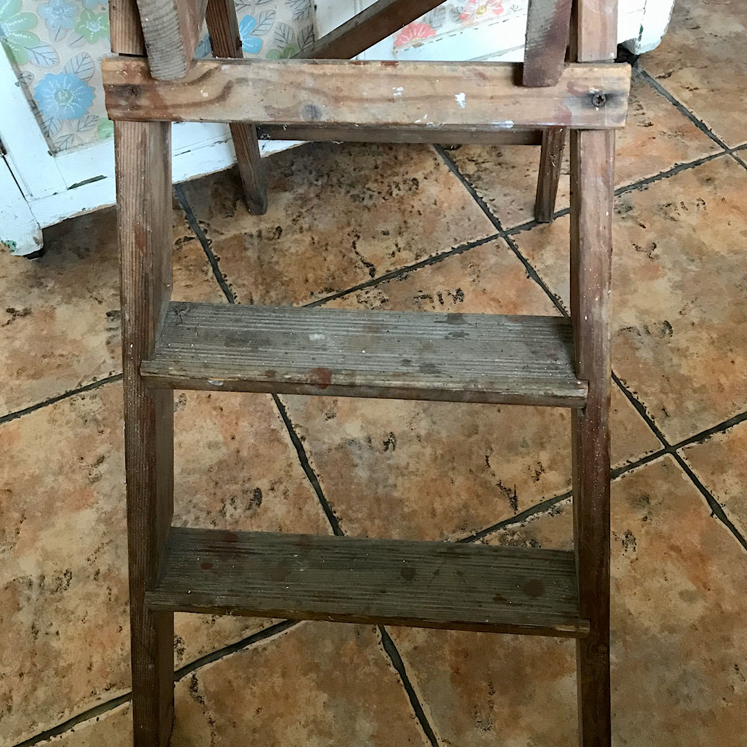Vintage Wooden Step Stool