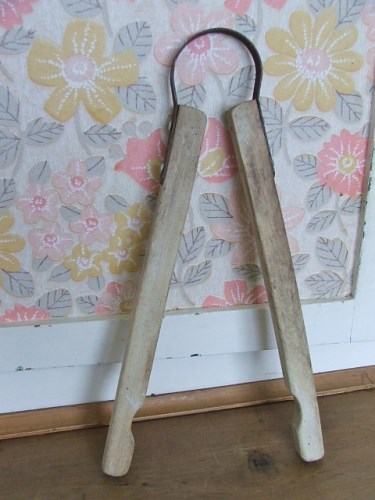 Old Wooden Tongs