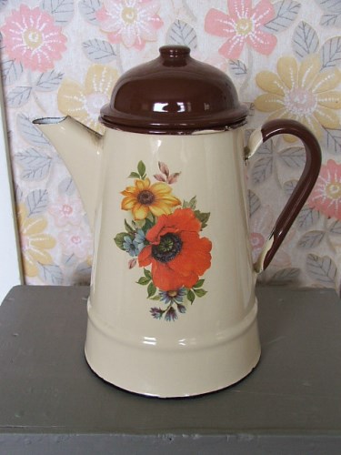 Old Enamel Coffee Pot