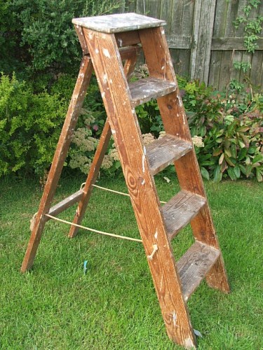 Vintage Wooden Step Ladder